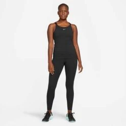 Women's Nike Dri-Fit One Luxe Slim Fit Strappy Tank- Black -Optimal Sportswear Store DD4931 010 PHSYM003