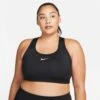 Nike Women's Swoosh Bra - Black 2 Nike Women's Swoosh Bra - Black -Optimal Sportswear Store DH3384 010 PHSFM001 1