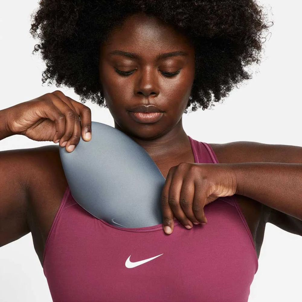 Nike Women's Swoosh Bra - Rosewood 7 Nike Women's Swoosh Bra - Rosewood - Image 5