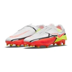 Nike Unisex Phantom GT2 Academy Flyease FG/MG Soccer Shoe - White/Bright Crimson/Volt -Optimal Sportswear Store DH9638 167 PHCFH001 2000