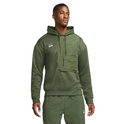 Men's Nike Dri-FIT FC Hoodie -Carbon Green 3 Men's Nike Dri-FIT FC Hoodie -Carbon Green