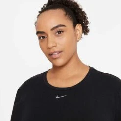 Nike Women's One Luxe Women's Standard Fit Short-Sleeve Top - Black 10 Nike Women's One Luxe Women's Standard Fit Short-Sleeve Top - Black -Optimal Sportswear Store DJ6751 010 PHSYM001 1