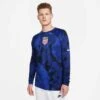Men's Nike USA Dri-Fit 2022/23 Stadium Away Long Sleeve Jersey - Bright Blue/White -Optimal Sportswear Store DN0671 452 PHSFM001