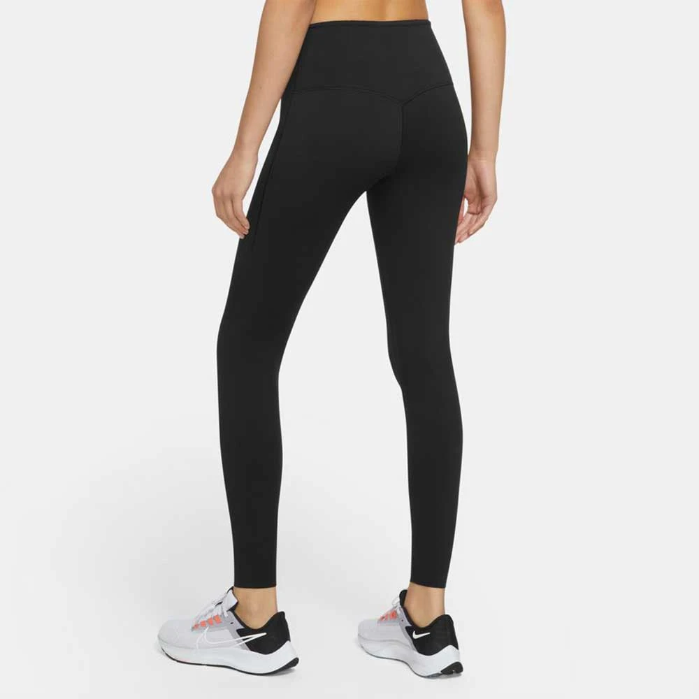 Womwn'a Nike Dri-FIT Go High Rise Tight - Black/Black 5 Womwn'a Nike Dri-FIT Go High Rise Tight - Black/Black - Image 3