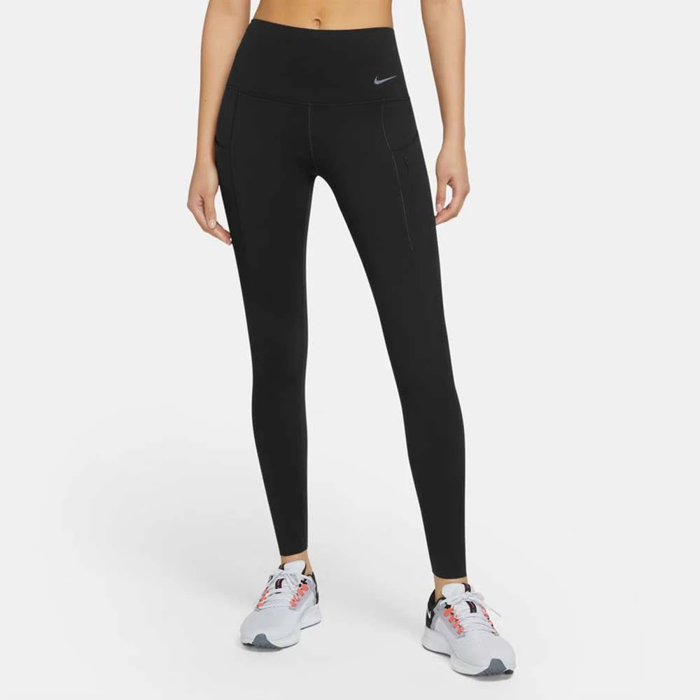 Womwn'a Nike Dri-FIT Go High Rise Tight - Black/Black 3 Womwn'a Nike Dri-FIT Go High Rise Tight - Black/Black