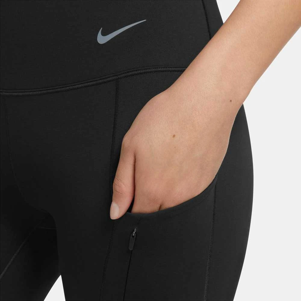 Womwn'a Nike Dri-FIT Go High Rise Tight - Black/Black 4 Womwn'a Nike Dri-FIT Go High Rise Tight - Black/Black - Image 2