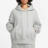 Women's Nike Sportswear Phoenix Fleece Hoodie - Dark Grey Heather -Optimal Sportswear Store DQ5858 063 PHSYM002