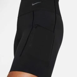 Women's Nike Dri-Fit Go High Rise 8in Short - Black -Optimal Sportswear Store DQ5923 010 PHSYM007
