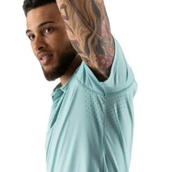 Men's UPF Polo Ice Shirt - Nile Blue -Optimal Sportswear Store DSC00205 1 5000x c6e8fdbb cd7b 4b30 9d80 85336eeffacc