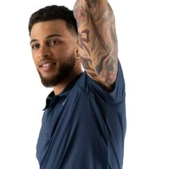 Men's UPF Ice Polo - Dress Blues -Optimal Sportswear Store DSC00212 5000x 09cb6d20 60eb 49f6 a629 50fe10a6274f