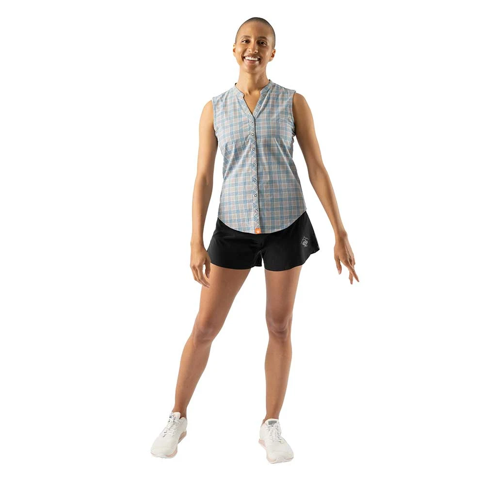 Women's High Country Sleeveless Shirt - All Aboard Plaid 5 Women's High Country Sleeveless Shirt - All Aboard Plaid - Image 3