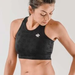 Women's Crop Hop Support & Pocket Bra - Black 9 Women's Crop Hop Support & Pocket Bra - Black -Optimal Sportswear Store DSC00818 5000x 0c6cc135 b964 4aa4 9dc2 5b816991620d