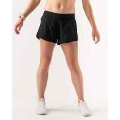 Women's Feelin' Fine 4" Running Short - Black -Optimal Sportswear Store DSC01737 5000x cef82a06 1a09 49ce 8a95 8667778f971e
