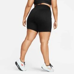 Nike Women's Dri-Fit Go High Rise 8in Short - Black -Optimal Sportswear Store DX3512 010 PHSBM001 2000