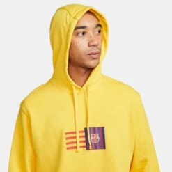 Nike Men's FC Barcelona Club Hoodie -Amarillo/Deep Royal Blue -Optimal Sportswear Store DX4755 728 PHSYM005 1