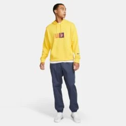 Nike Men's FC Barcelona Club Hoodie -Amarillo/Deep Royal Blue -Optimal Sportswear Store DX4755 728 PHSYM006 1