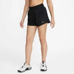 Women's Nike One Dri-Fit High Rise 3in Short - Black -Optimal Sportswear Store DX6014 010 PHSFM001 1500
