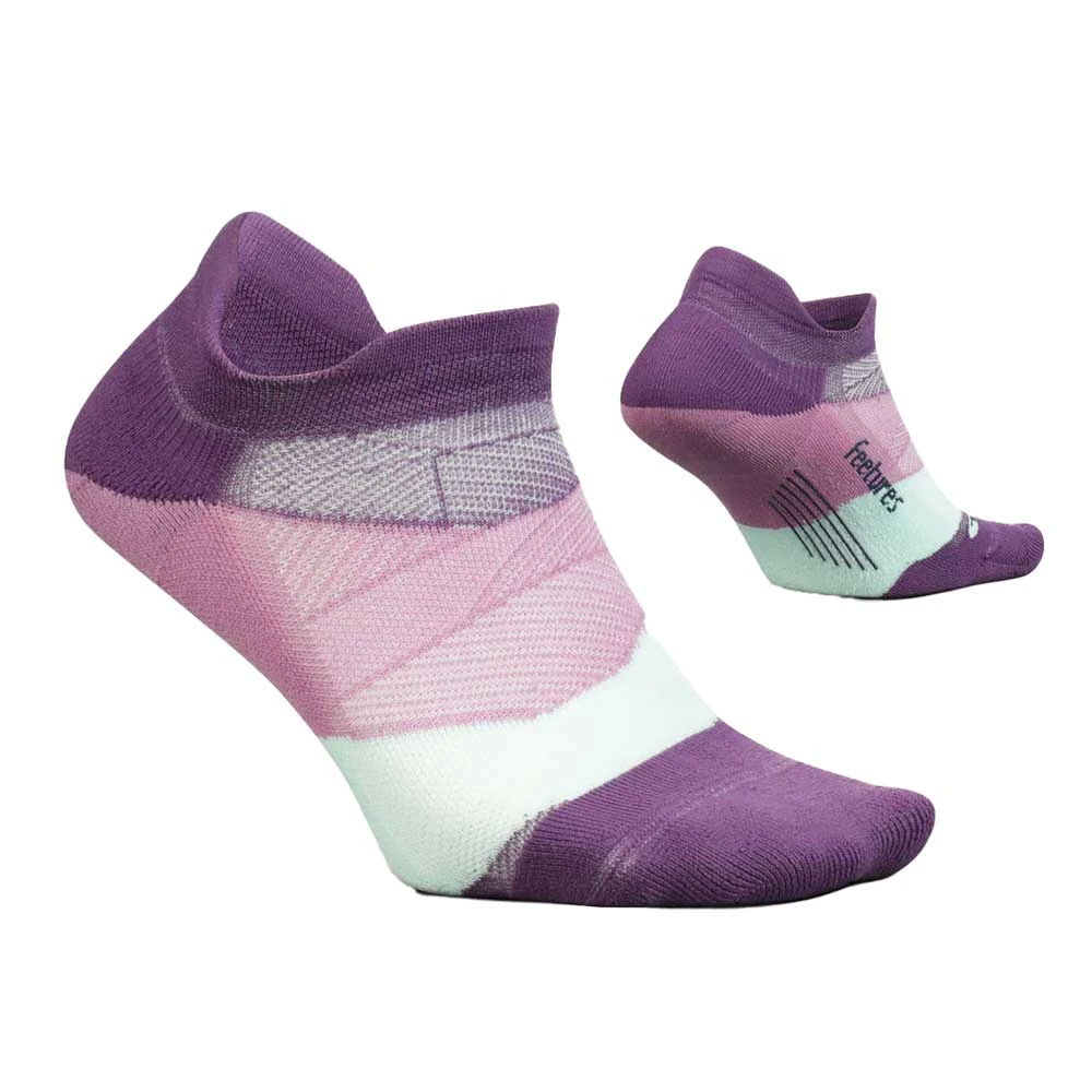 Feetures Unisex Elite Light Cushion No Show Tab Socks - Peak Purple 4 Feetures Unisex Elite Light Cushion No Show Tab Socks - Peak Purple - Image 2