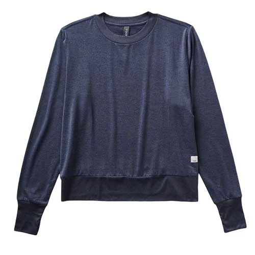 Vuori Women's Daydream Crew - Azure Heather 3 Vuori Women's Daydream Crew - Azure Heather