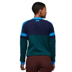 Cotopaxi Women's Bandera Organic Sweatshirt - Maritime/Deep Ocean -Optimal Sportswear Store F22 W Bandera Sweatshirt Maritime Deep Ocean 235