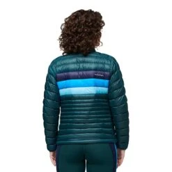 Cotopaxi Women's Fuego Down Jacket - Deep Ocean Stripes -Optimal Sportswear Store F22 W Fuego Down Jacket Deep Ocean Stripes 1107