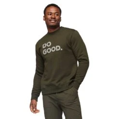 Cotopaxi Men's Do Good Organic Crew Sweatshirt - Woods -Optimal Sportswear Store F23 M Do Good Organic Crew Sweatshirt Woods 1