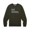 Cotopaxi Men's Do Good Organic Crew Sweatshirt - Woods -Optimal Sportswear Store F23 M Do Good Organic Crew Sweatshirt Woods F