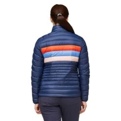 Cotopaxi Women's Fuego Down Hooded Jacket 2023 - Ink/Rosewood -Optimal Sportswear Store F23 W Fuego Down Jacket Ink Rosewood6