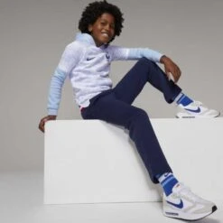 Nike Big Kids' Dri-FIT Away Stadium Jersey - White/Game Royal