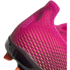 ADIDAS Unisex X Ghosted .2 FG Soccer Shoes - Shock Pink/Core Black/Screaming Orange -Optimal Sportswear Store FW6959 04
