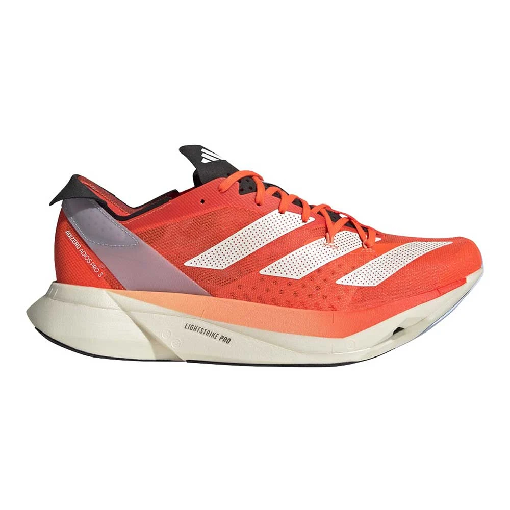 ADIDAS Unisex AdiZERO Adios Pro 3 Running Shoe - Solar Red/Zero Met/Coral Fusion - Regular (D) 3 ADIDAS Unisex AdiZERO Adios Pro 3 Running Shoe - Solar Red/Zero Met/Coral Fusion - Regular (D)