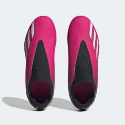 ADIDAS Youth JR X Speedportal .3 LL FG Soccer Shoe - Team Shock Pink/Zero Met - Regular (D) -Optimal Sportswear Store GZ5061 top
