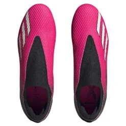 ADIDAS Unisex X Speedportal.3 LL FG Soccer Shoe - Team Shock Pink 2/Zero Metalic/Core Black - Regular (D) -Optimal Sportswear Store GZ5065