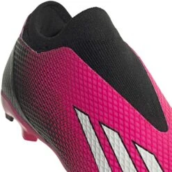 ADIDAS Unisex X Speedportal.3 LL FG Soccer Shoe - Team Shock Pink 2/Zero Metalic/Core Black - Regular (D) -Optimal Sportswear Store GZ5065 03