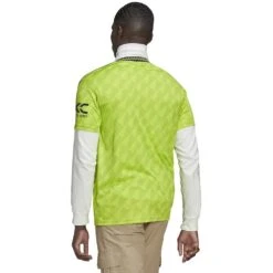 ADIDAS Men's 22/23 Manchester United 3rd Jersey - Semi Solar Slime -Optimal Sportswear Store HE2981 01