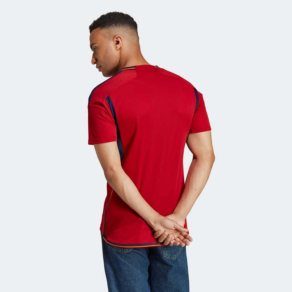 ADIDAS Men's Spain 2022 Home Jersey - Team Powder Red 7 ADIDAS Men's Spain 2022 Home Jersey - Team Powder Red - Image 5