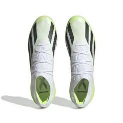 Unisex Adidas X CRAZYFAST.1 FG Soccer Shoe - Cloud White/ Core Black/ Lucid Lemon - Regular (D) -Optimal Sportswear Store HQ4516 2 FOOTWEAR Photography TopPortraitView white 1024x1024 955d3a3d c838 43d3 ac4f 26fe72d861ec