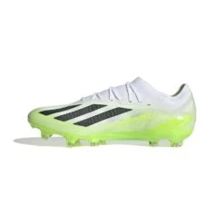 Unisex Adidas X CRAZYFAST.1 FG Soccer Shoe - Cloud White/ Core Black/ Lucid Lemon - Regular (D) -Optimal Sportswear Store HQ4516 4 FOOTWEAR Photography SideMedialCenterView white 1024x1024 7066db50 fb5f 47c2 8fe8 436868fdf341