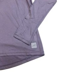 Women's Performance Tech 1/4 Zip - Heather Soft Lilac/Light Gray Woven Gazelle Patch -Optimal Sportswear Store IMG 1654