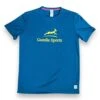 Men's Gazelle Sports Logo EcoTech Short Sleeve - Reflecting Pond/Lime/Dark Gray Woven Gazelle Patch -Optimal Sportswear Store IMG 8982