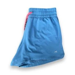 Women's Essential Running Short - Blue Ashes/Reflective 3M Gazelle Logo 7 Women's Essential Running Short - Blue Ashes/Reflective 3M Gazelle Logo -Optimal Sportswear Store IMG 9416