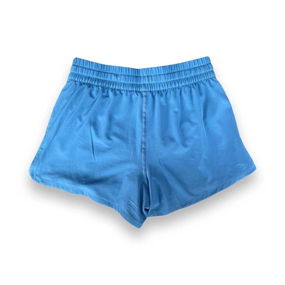 Women's Essential Running Short - Blue Ashes/Reflective 3M Gazelle Logo 4 Women's Essential Running Short - Blue Ashes/Reflective 3M Gazelle Logo - Image 2