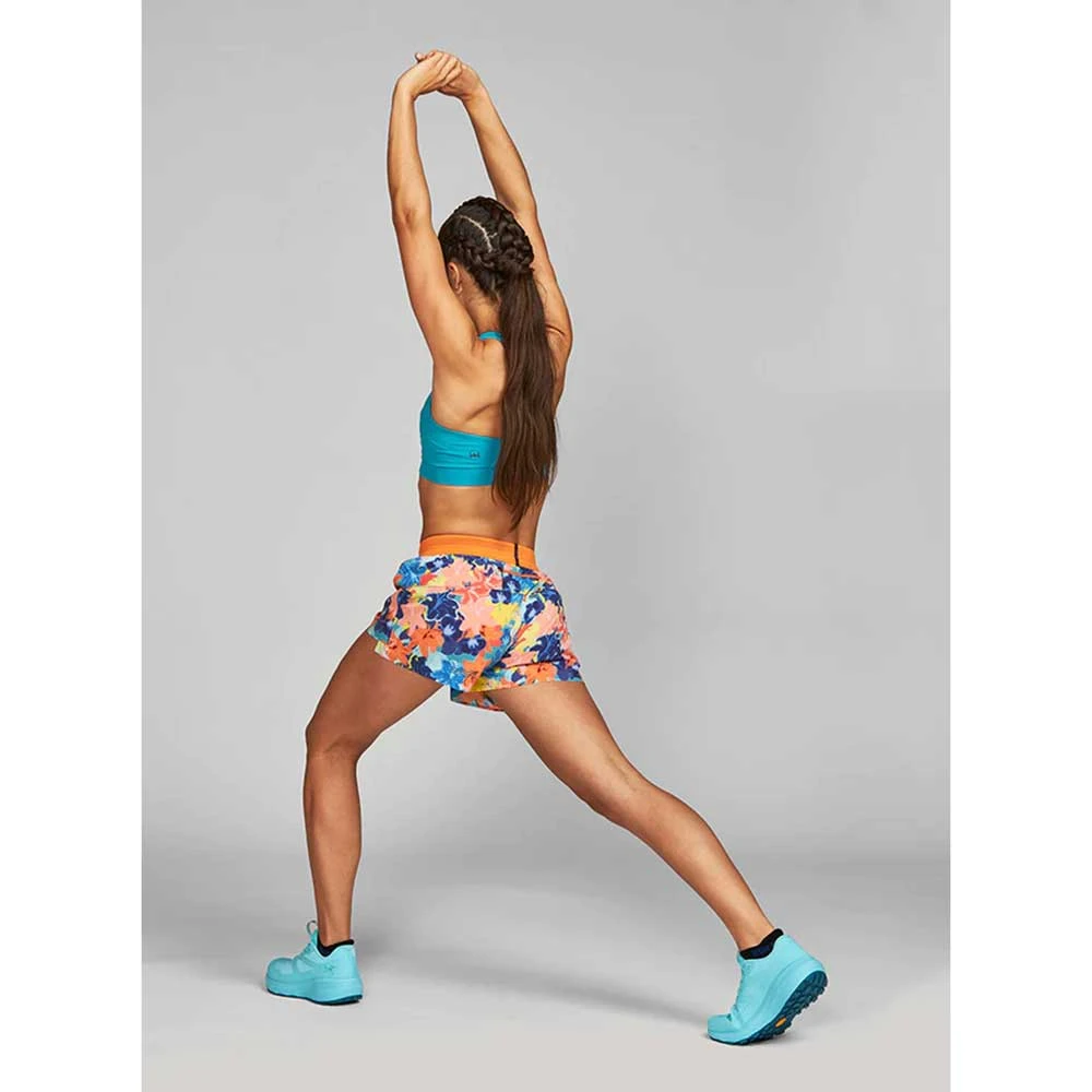 Women's 3in AFO Middle Short - Blue Floral Collage 7 Women's 3in AFO Middle Short - Blue Floral Collage - Image 5