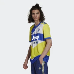 ADIDAS Juventes 21/22 3rd Jersey - Shock Yellow/Hi Res Blue -Optimal Sportswear Store Juventus 21 22 Third Jersey Yellow GS1439 22 model