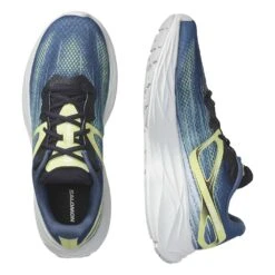 Salomon Men's Aero Blaze Running Shoe- Blue Ashes/Sunny Lime/Dark Sapphire- Regular (D) -Optimal Sportswear Store L47049200 dafc6c9e86cf31665164e4ac8c3cde01