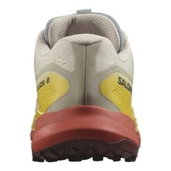Salomon Men's Ultra Glide 2 Trail Running Shoe - Rainy Day/Freesia/Hot Sauce - Regular (D) -Optimal Sportswear Store L47212200 6 GHO ULTRA GLIDE 2Rainy Day Freesia Hot Sauce