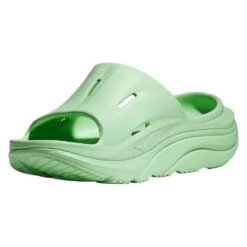 Hoka Unisex Ora Recovery Slide 3 - Lime Glow/Lime Glow - Regular (D) -Optimal Sportswear Store LIGLLIGL D4