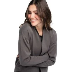 LOLE Women's Organic Cotton Cardigan - Magnet -Optimal Sportswear Store LSW4288 BB04 2 1900x 76cf41b1 01c3 47eb a4ce bc114f83ce39