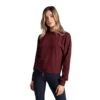 LOLE Women's Om Tech Crew Neck Long Sleeve Top - Port Heather -Optimal Sportswear Store LSW4404 R425 1 2048x2860 a7f06b1a 04e2 4ac1 9b0e 633043be84f8