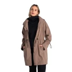 LOLE Women's Piper Oversized Rain Jacket - Fossil -Optimal Sportswear Store LUW0870 C213 2 2048x2860 917e76e2 b558 451a 8266 3186cdfa048e